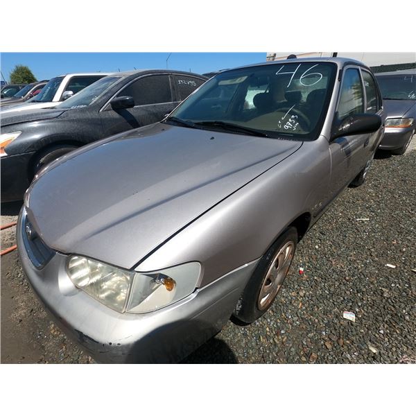 TOYOTA COROLLA 2001 T-DONATION