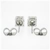 Image 2 : Antique Platinum.83 ctw Old European Diamond 4 Prong Basket Classic Stud Earring