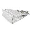 Image 3 : Chanel Silver Vinyl PVC Chocolate Bar Ice Cube Chain Shoulder Bag