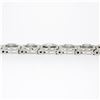 Image 6 : Antique Art Deco 14k White Gold 0.80 ctw European Diamond Filigree Line Bracelet