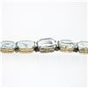 Image 9 : Antique Victorian Handmade 8k Gold GIA 25.0 ctw Old Hand Cut Aquamarine Bracelet