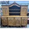 Image 1 : Large Decorative Hardwood China Hutch 85.5Wx24Dx85H with Lighting and Keys