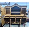 Image 2 : Large Decorative Hardwood China Hutch 85.5Wx24Dx85H with Lighting and Keys