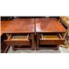 Image 3 : Pair of Hardwood Side Tables 23Wx27Dx23H each
