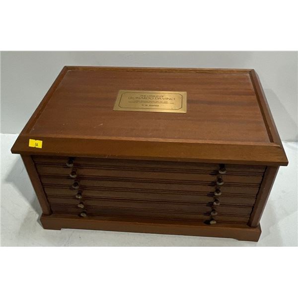 Leonardo Da Vinci 50 Coin Set, Each Coin is 64.3g 24K Gold Plated over 92.5% Silver, CoA Included