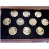 Image 4 : Leonardo Da Vinci 50 Coin Set, Each Coin is 64.3g 24K Gold Plated over 92.5% Silver, CoA Included