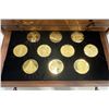 Image 7 : Leonardo Da Vinci 50 Coin Set, Each Coin is 64.3g 24K Gold Plated over 92.5% Silver, CoA Included