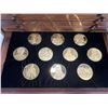 Image 8 : Leonardo Da Vinci 50 Coin Set, Each Coin is 64.3g 24K Gold Plated over 92.5% Silver, CoA Included