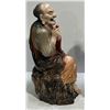 Image 4 : Ceramic/Enamel Seated Louhan Figure