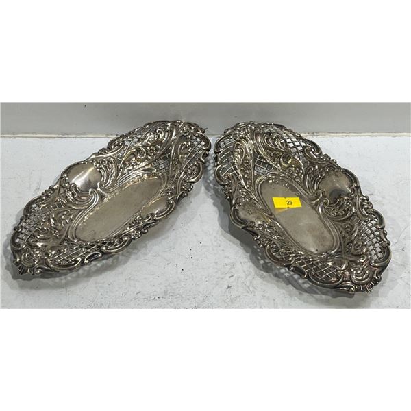 Sterling Silver Trays 170g 8.5x4.5