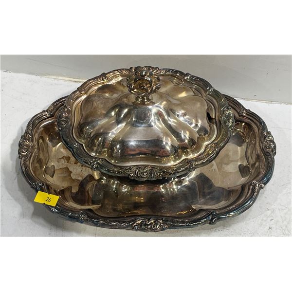 Small Serving Tray with Dish