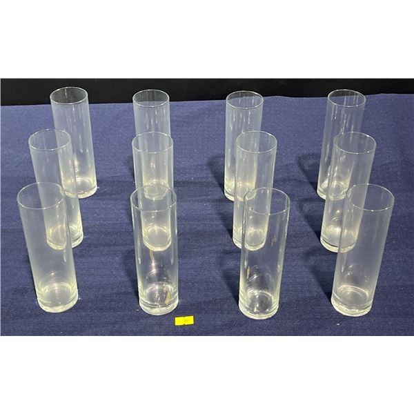 12 Tall Narrow Glasses