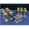 Image 1 : Brass Stemware, 6 Pieces of Each Style/Size