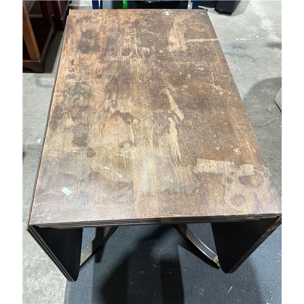 Drop Leaf Table 58Wx36Dx29H (needs refinishing)