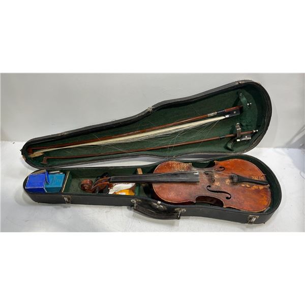 Violin includes Case and Horsehair Bow - needs to be restrung
