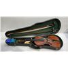 Image 1 : Violin includes Case and Horsehair Bow - needs to be restrung