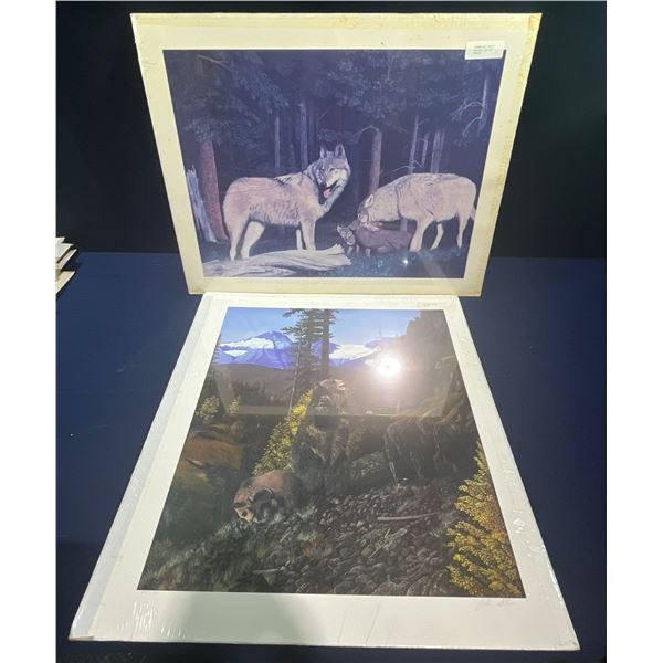 John Stone, Summer Wolf Family & Silvertip Country Prints