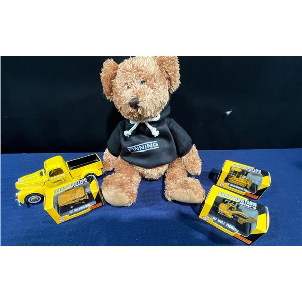 Finning Bear & Toy Truck, Various Construction Vehicle Toys