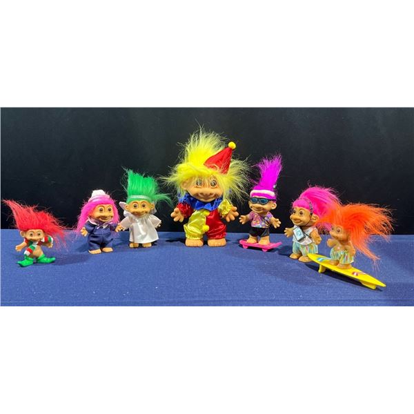 Collection of Vintage Troll Dolls