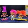 Image 4 : Collection of Vintage Troll Dolls