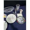 Image 3 : Decorative Crystal and China, Includes Vases, Bowl, Plate Candle Holder, etc.
