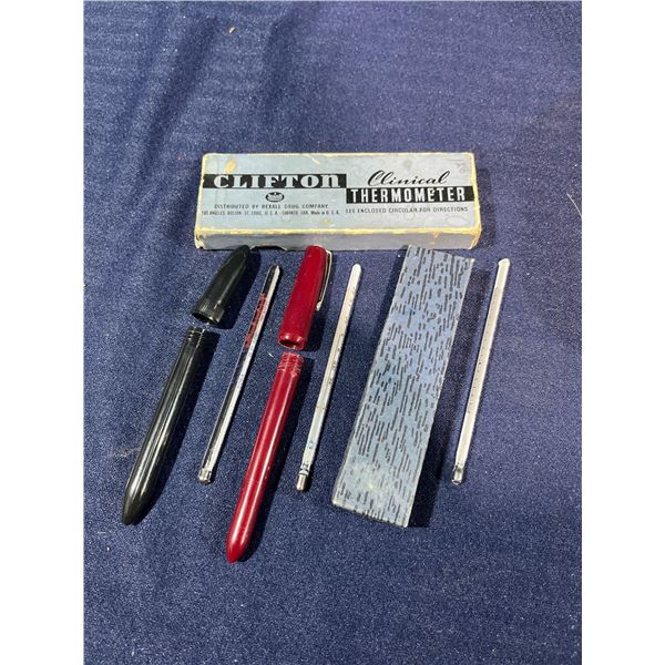 Vintage Glass Mercury Thermometers