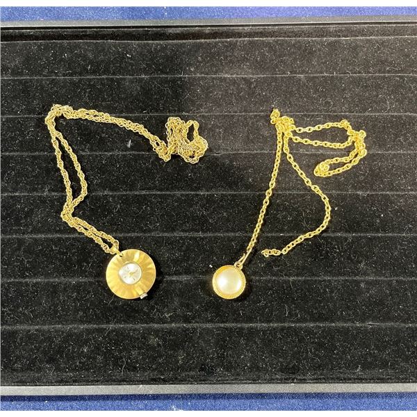 Watch and Fake Pearl on Chain