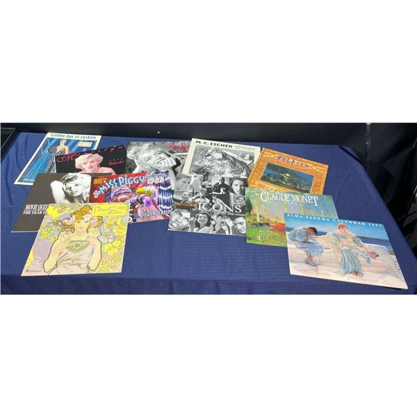 Collection of Vintage Calendars (1982, 1988, 2000s)