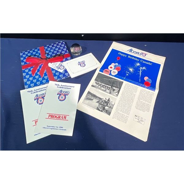 Alberta 75th Anniversary of Confederation Souvenirs