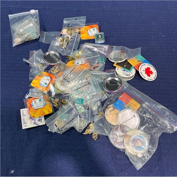 Large Collection of Alberta Souvenir Pins