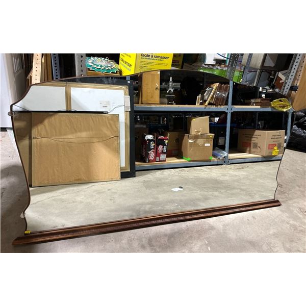 Dresser Top Mirror 64Wx35H (no dresser)