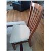 Image 2 : Oak Dinning Room Table Seats, 6 Chairs