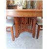 Image 3 : Oak Dinning Room Table Seats, 6 Chairs