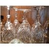 Image 4 : 8 Glass Cases with Gold Touching and Wine Glasses