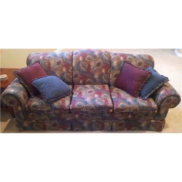 Fall Themed Couch 78x38x35