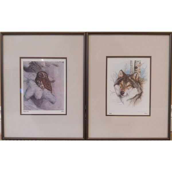 Animal Prints - Owl and Wolf (R. Fehr
