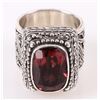 Image 1 : STERLING SILVER 13.0 X 9.0MM SPINEL LADIES RING