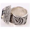 Image 2 : STERLING SILVER 13.0 X 9.0MM SPINEL LADIES RING