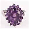 Image 1 : AMETHYST STERLING SILVER LADIES RING