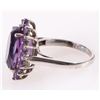 Image 2 : AMETHYST STERLING SILVER LADIES RING