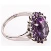 Image 3 : AMETHYST STERLING SILVER LADIES RING