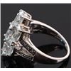 Image 2 : AQUAMARINE & TOPAZ STERLING SILVER LADIES RING