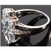 Image 3 : AQUAMARINE & TOPAZ STERLING SILVER LADIES RING