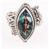 Image 1 : 3.0CT MARQUISE MYSTIC TOPAZ STERLING SILVER RING
