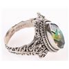 Image 3 : 3.0CT MARQUISE MYSTIC TOPAZ STERLING SILVER RING