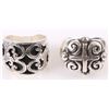 Image 1 : STERLING SILVER ORNATE MEN'S RINGS - LOT OF 2