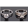 Image 2 : STERLING SILVER CZ LADIES RINGS - LOT OF 7