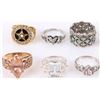 Image 2 : STERLING SILVER ASSORTED COLLECTIBLE LADIES RINGS