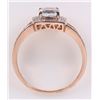 Image 4 : ~2.0CT AQUAMARINE & DIAMOND 10K ROSE GOLD RING