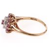 Image 2 : 10K YELLOW GOLD RUBY DIAMOND LADIES RING